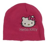 Tmavorůžová čepice s Hello Kitty Sanrio