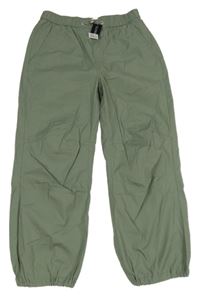 Nové - Khaki plátěné cuff kalhoty Dunnes