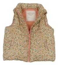 Smotanová šušťáková zateplená vesta Mothercare