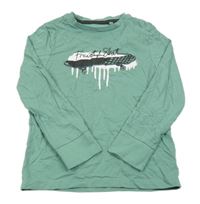 Zelené tričko so skateom C&A