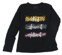 Čierne tričko s nápisom Boinc