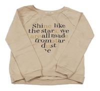 Staroružová mikina s nápisom H&M