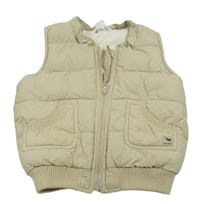 Béžová zateplená vesta H&M