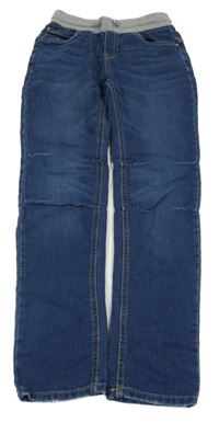 Modré teplákové rifle s úpletovým pasem Chapter young