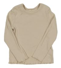 Pudrové rebrované tričko George