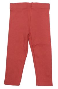 Jahodové rebrované legíny Ergee