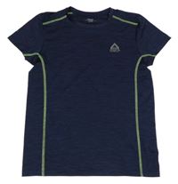Tmavomodré melírované športové tričko Yigga