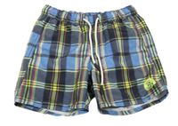 Barevné kostkované plážové kraťasy s logem Brunotti