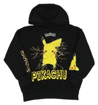 Černá mikina s Pikachu a kapucí 