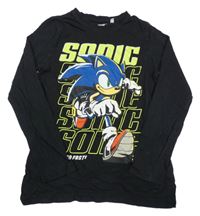 Černé triko se Sonicem 