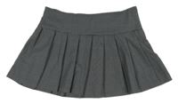 Sivo-čierna kockovaná skladaná minisukňa H&M