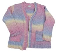 Duhový melírovaný vlnený cardigan Matalan