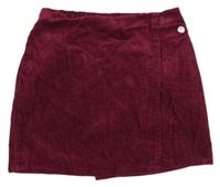 Vínová menšestrová sukňa PRIMARK