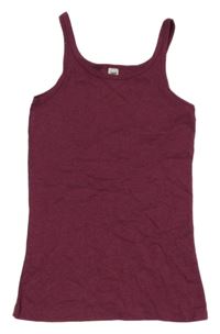 Vínový melírovaný top YIGGA