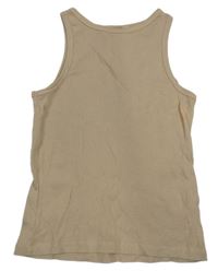 Béžový žebrovaný top H&M