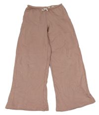 Starorůžové široké tepláky H&M