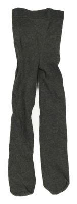 Tmavošedé melírované punčocháče H&M