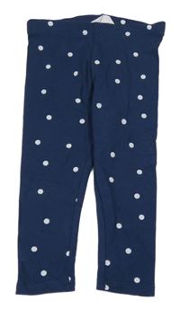 Tmavomodré bodkovaná é legíny PRIMARK