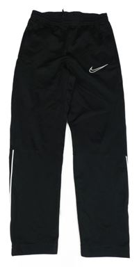Černé funkční sportovní tepláky s logem Nike