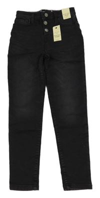 Nové - čierne skinny high rise rifle RIVER ISLAND
