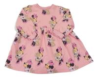 Ružové teplákové šaty s Minnie Disney