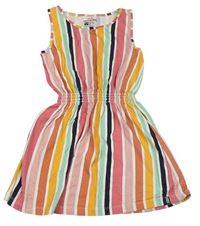 Farebné pruhované bavlnené šaty Soulcal