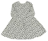 Svetlosivé bodkované bavlnené šaty H&M