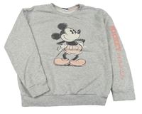 Svetlosivá mikina s Mickey mousem zn. George