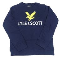 Tmavomodrá mikina s logom Lyle&Scott