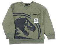 Khaki mikina s dinosaurom a kapsou - Jurský svět Primark