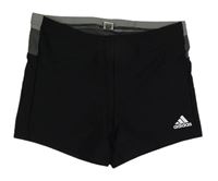 Čierne nohavičkové plavky s logom Adidas