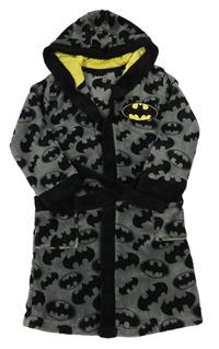 Sivý chlpatý župan s netopýry a kapucí - Batman