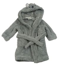 Šedý chlupatý župan s kapucí - koala Impidimpi
