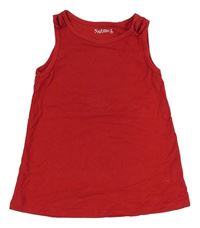 Červený top s mašľami Nutmeg