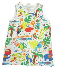 Biele tielko so zvířaty H&M
