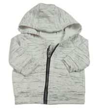 Biela melírovaná prepínaci mikina s kapucňou zn. Primark