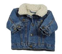 Modrá riflová zateplená bunda Primark