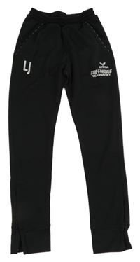 Černé sportovní tepláky s nápisem Erima