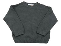 Tmavosivý vlnený sveter Zara