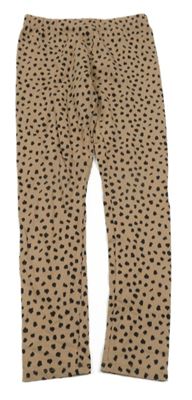 Hnědé puntíkaté legíny H&M