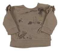 Hnědá mikina s Púem a přáteli George