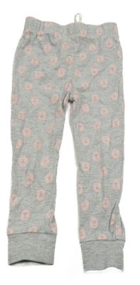 Šedé melírované pyžamové kalhoty s medvědy Identic Nature