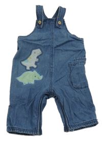 Modré laclové rifle s dinosaury Nutmeg