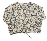 Kaki-ružová kvetovaná športová mikina OshKosh