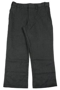 Tmavošedé melírované slavnostní kalhoty George