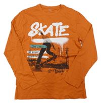 Cihlové triko se skateboardistou C&A