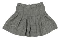 Čierno-sivá kockovaná sukňa H&M