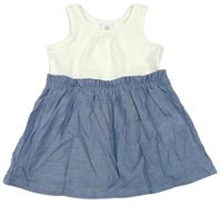 Bielo-modré vzorované šaty GAP