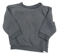 Tmavosivá rebrovaná mikina Primark