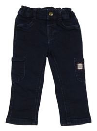 Tmavomodré skinny rifle s vreckami kiabi